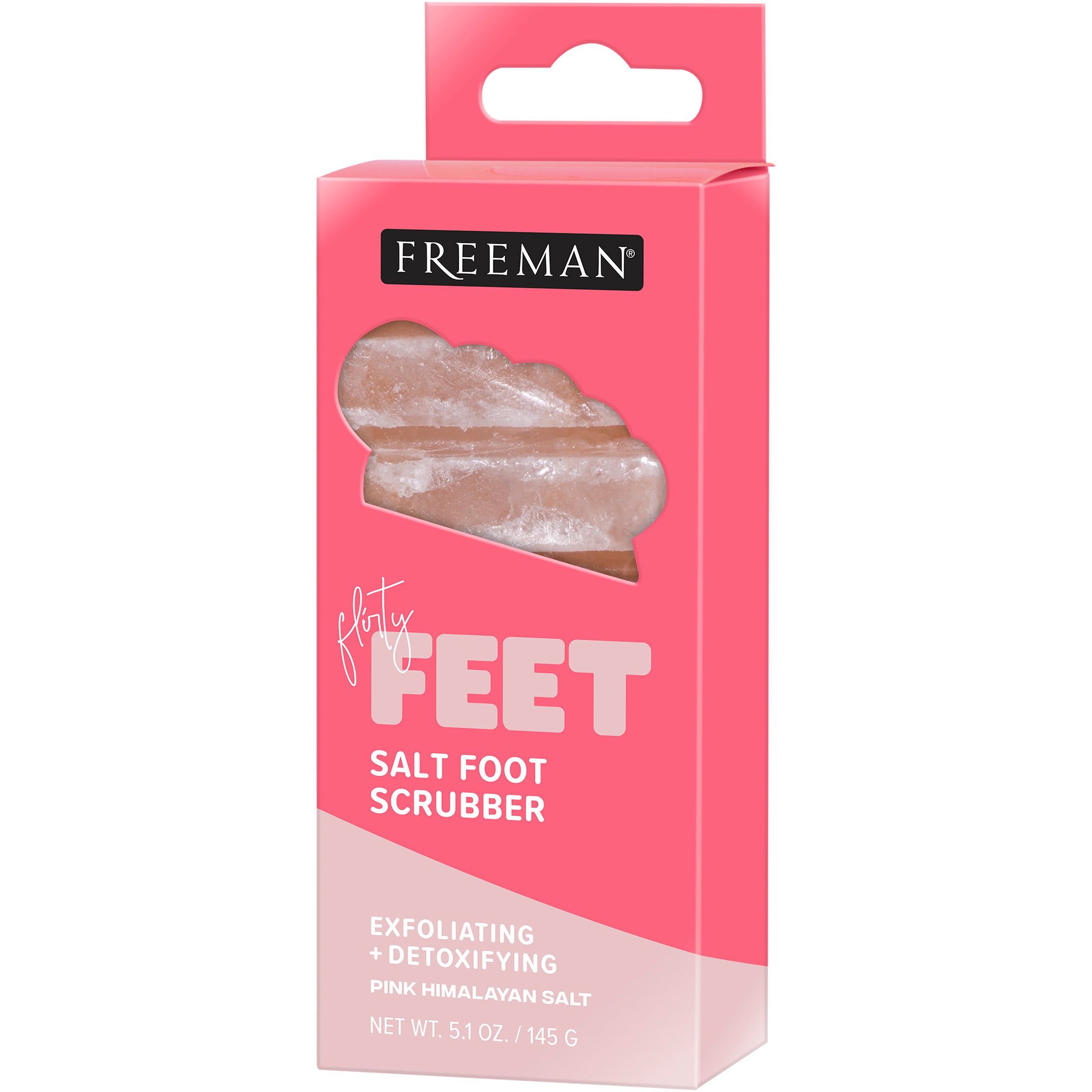 Flirty Feet Pink Himalayan Salt Exfoliating & Detoxifying Foot Scrubbe –  Freeman Beauty
