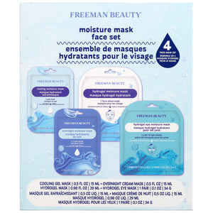 Freeman Moisture Mask Face Set containing four individual facial and eye masks