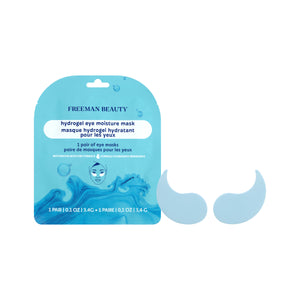 Freeman Moisture Mask Face Set hydrogel eye mask packet and two blue hydrogel eye patches