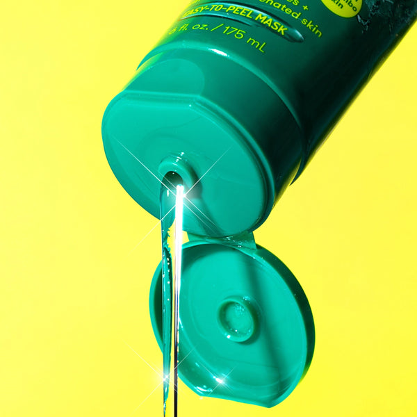Freeman renewing cucumber peel-off gel mask tube opened, clear gel shown