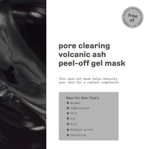Freeman Beauty Pore Clearing Volcanic Ash Peel Off Gel Mask product information and skin type suitability list