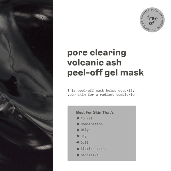 Freeman Beauty Pore Clearing Volcanic Ash Peel Off Gel Mask product information and skin type suitability list