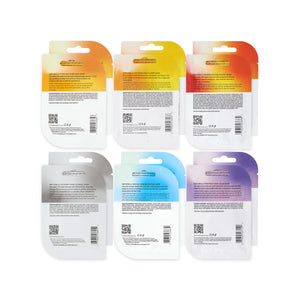 Freeman Naturals peel-off mask variety bundle, back sides with label details