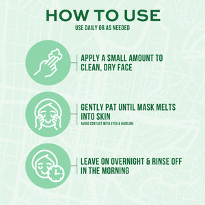Freeman Beauty Exotic Blends Hydrating Australian Aloe Jelly Mask usage instructions infographic