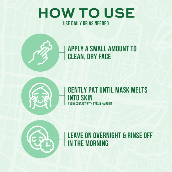 Freeman Beauty Exotic Blends Hydrating Australian Aloe Jelly Mask usage instructions infographic
