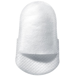 White disposable finger cuticle mask, one-piece gel-like sleeve