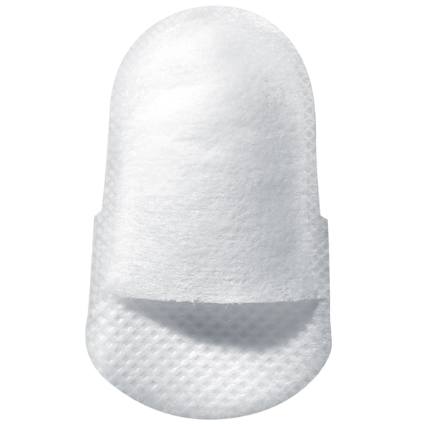 White disposable finger cuticle mask, one-piece gel-like sleeve
