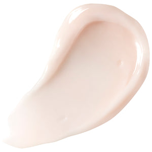 Hydrating watermelon cream mask swatch of pale cream texture
