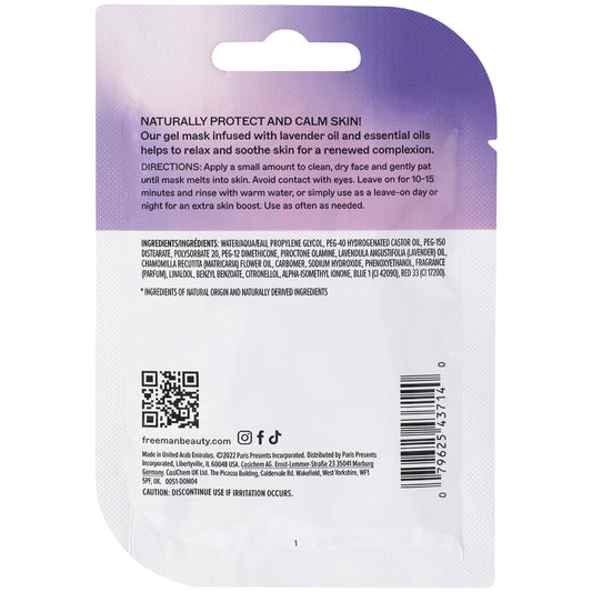 Natural Skincare Relaxing Lavender & Essential Oil Gel Mask