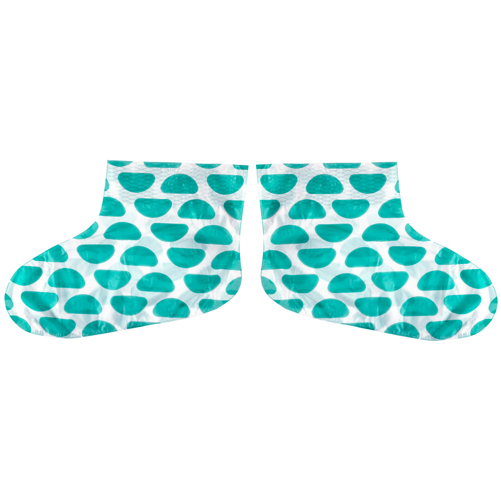 Freeman foot mask pouch, teal and yellow, moisturizing + smoothing for 1 pair (30 mL)