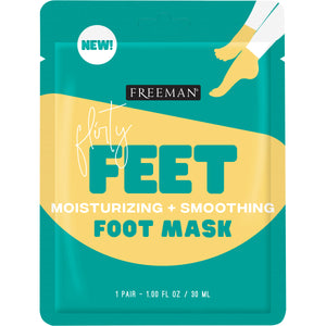 Freeman foot mask pouch, teal and yellow, moisturizing + smoothing for 1 pair (30 mL)
