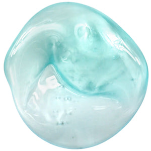 Translucent light-blue peel-off gel mask in a gel blob texture