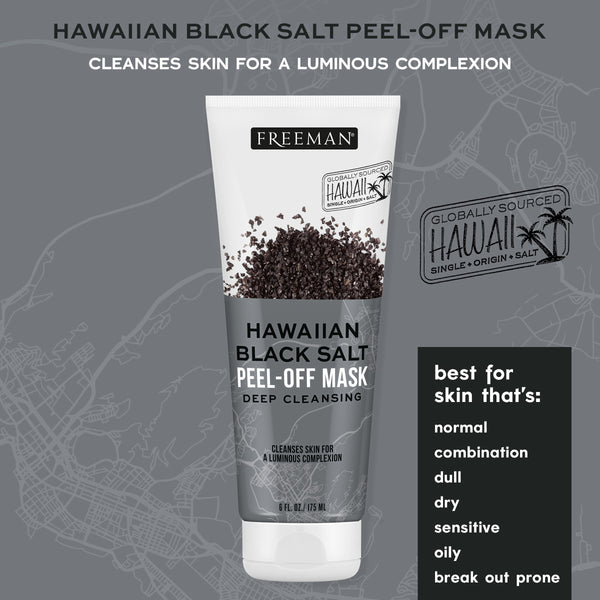 Hawaiian black salt peel-off face mask tube, deep cleansing