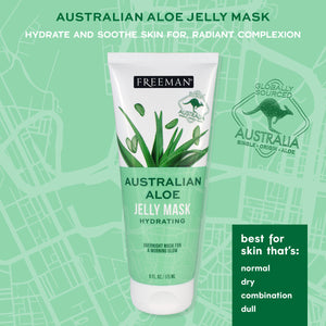 Australian aloe jelly face mask tube, hydrating