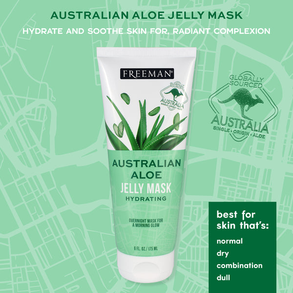 Australian aloe jelly face mask tube, hydrating