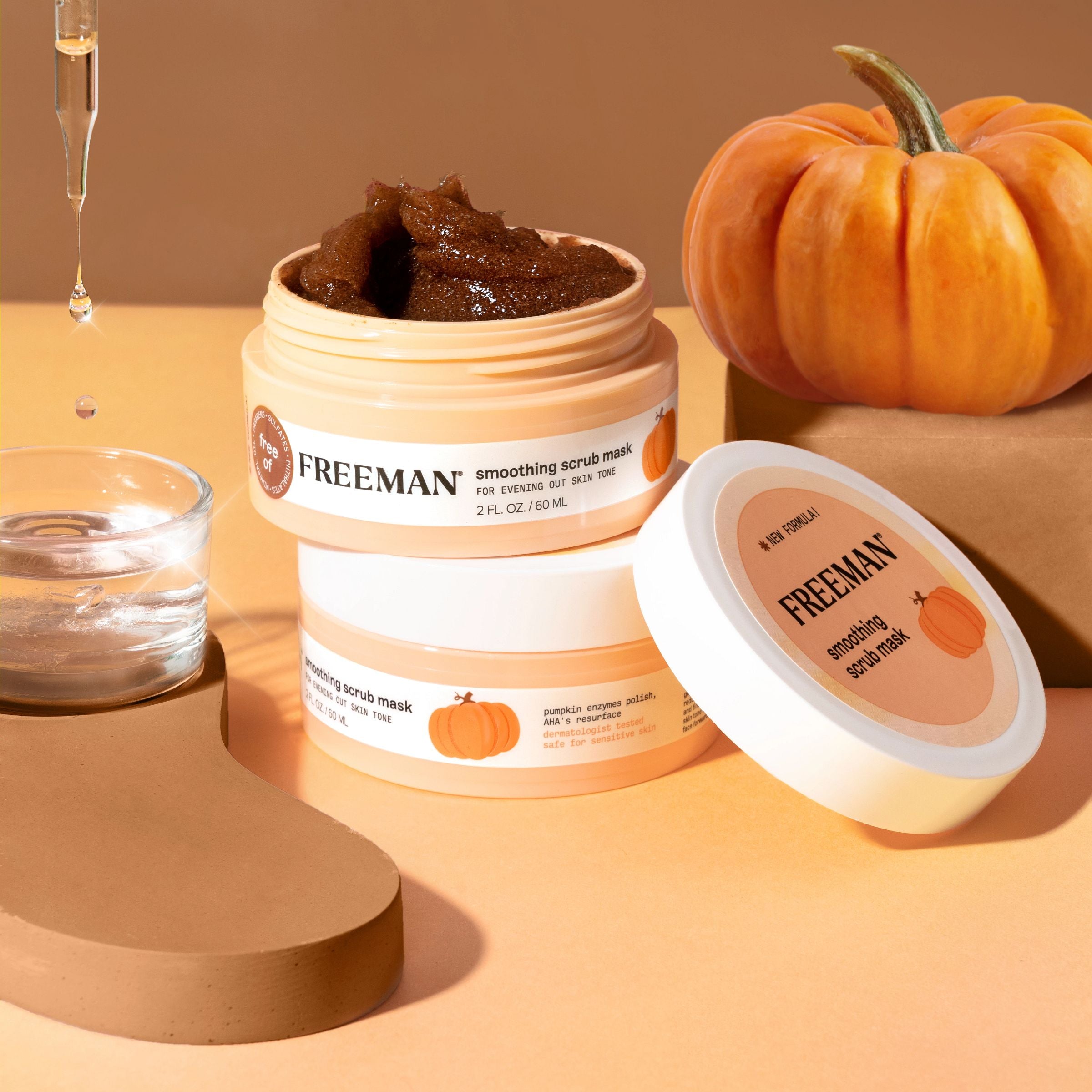 Freeman Soothing Pumpkin Mud Facial Mask For Evening Out Skin