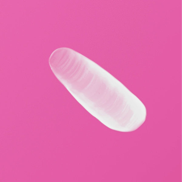 Creamy white moisturizer gel swatch