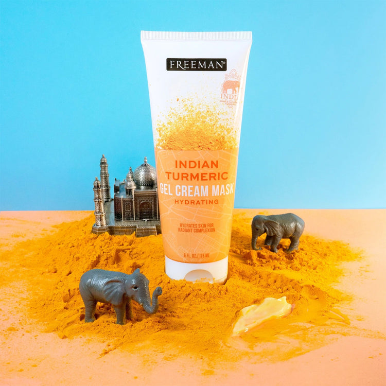 Exotic Blends Hydrating Indian Turmeric Gel Cream Mask Freeman Beauty