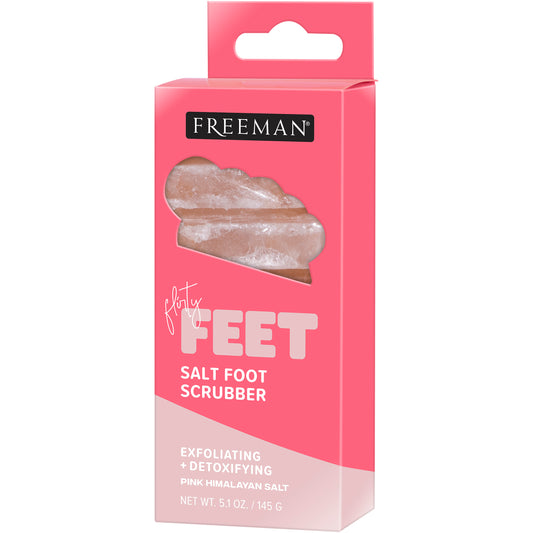 Flirty Feet Pink Himalayan Salt Exfoliating & Detoxifying Foot Scrubber