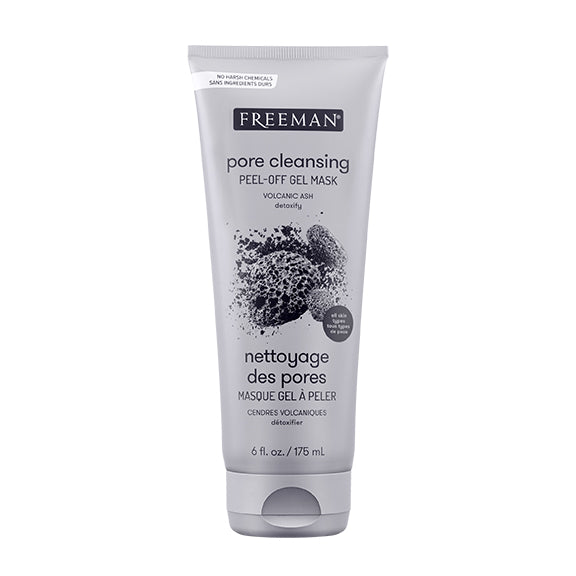 Volcanic ash peel-off gel mask tube, white with black speckle graphics