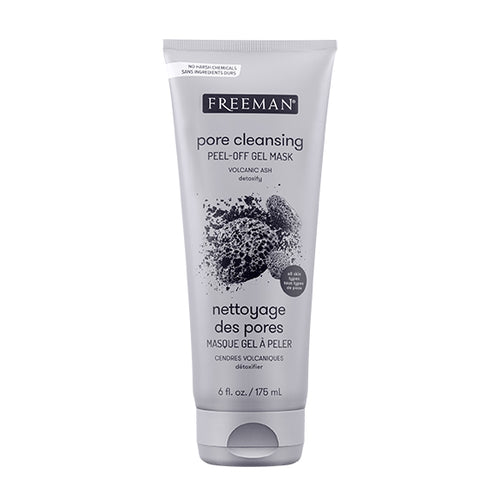 Volcanic ash peel-off gel mask tube, white with black speckle graphics
