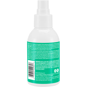 Freeman instant foot peeling spray bottle back view with white pump sprayer