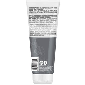 Freeman Hawaiian Black Salt peel-off mask tube, back panel with product info