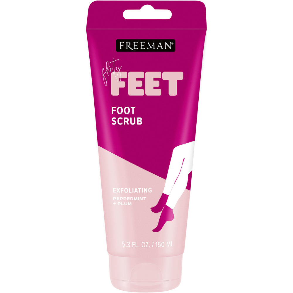 Freeman Feet foot scrub tube, exfoliating peppermint & plum, 5.3 fl oz
