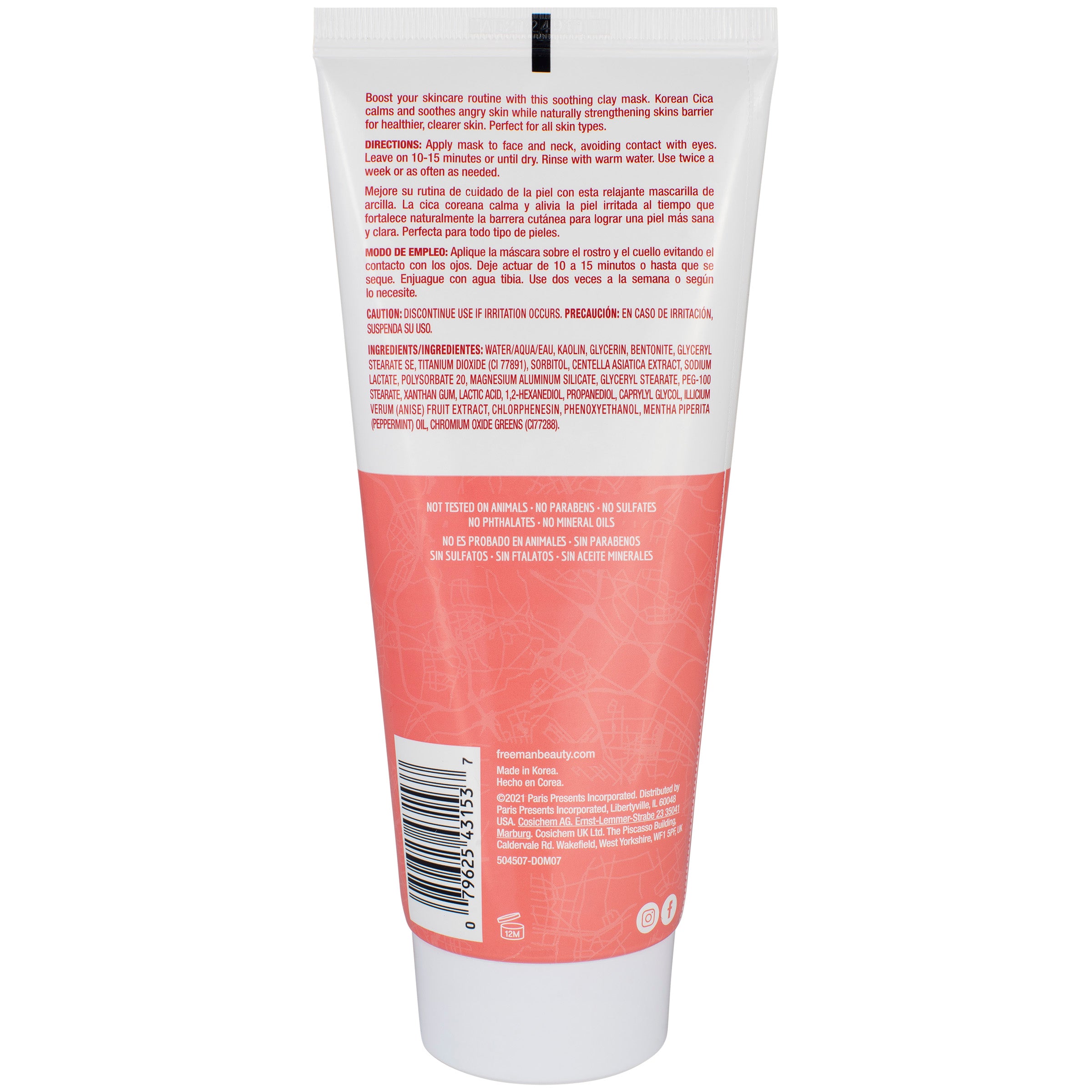 Exotic Blends Soothing Korean Cica Clay Mask – Freeman Beauty